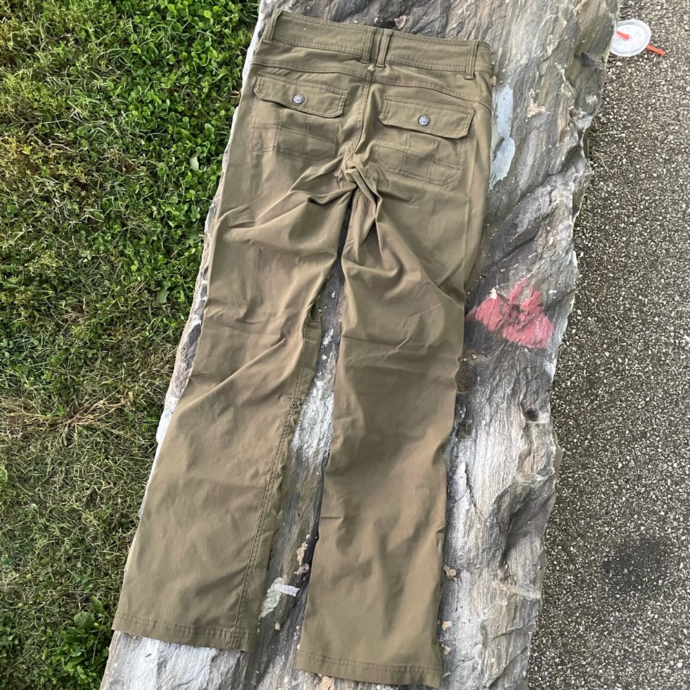 Cargo Pants Prana HALLE PANT Hiking Climbing Adventure Rugged Olive size 2